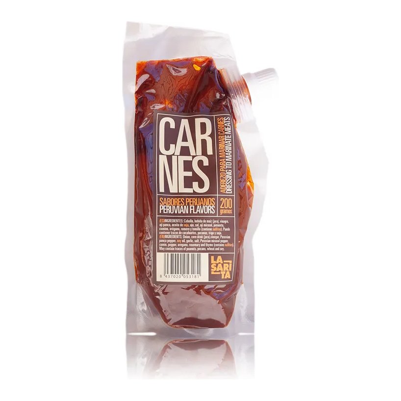 Aderezo para marinar carnes La Sarita, 200 g