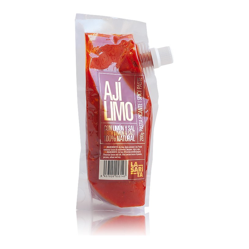 Pasta de ají limo con limón y sal La Sarita, doypack de 200 g